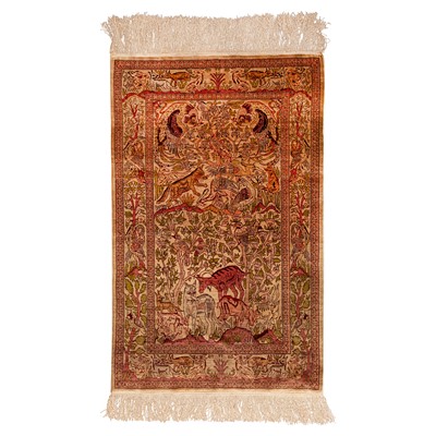 Lot 3 - An extremely fine silk Hereke rug, Turkey