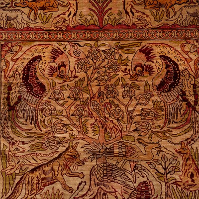 Lot 3 - An extremely fine silk Hereke rug, Turkey