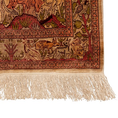 Lot 3 - An extremely fine silk Hereke rug, Turkey