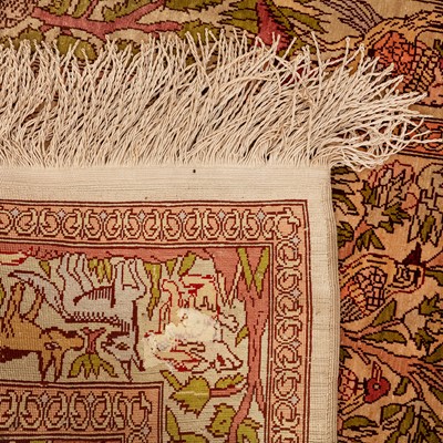 Lot 3 - An extremely fine silk Hereke rug, Turkey