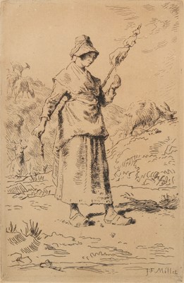 Lot 4 - Jean-François Millet (French, 1814-1875)
