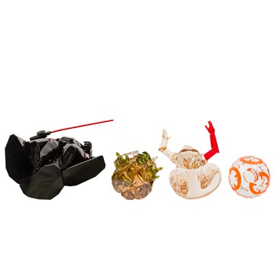 Lot 438 - A group of Swarovski Star Wars figures, including BB8