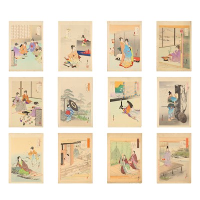 Lot 80 - Ogata Gekko (Japanese, 1859-1920), Meiji period
