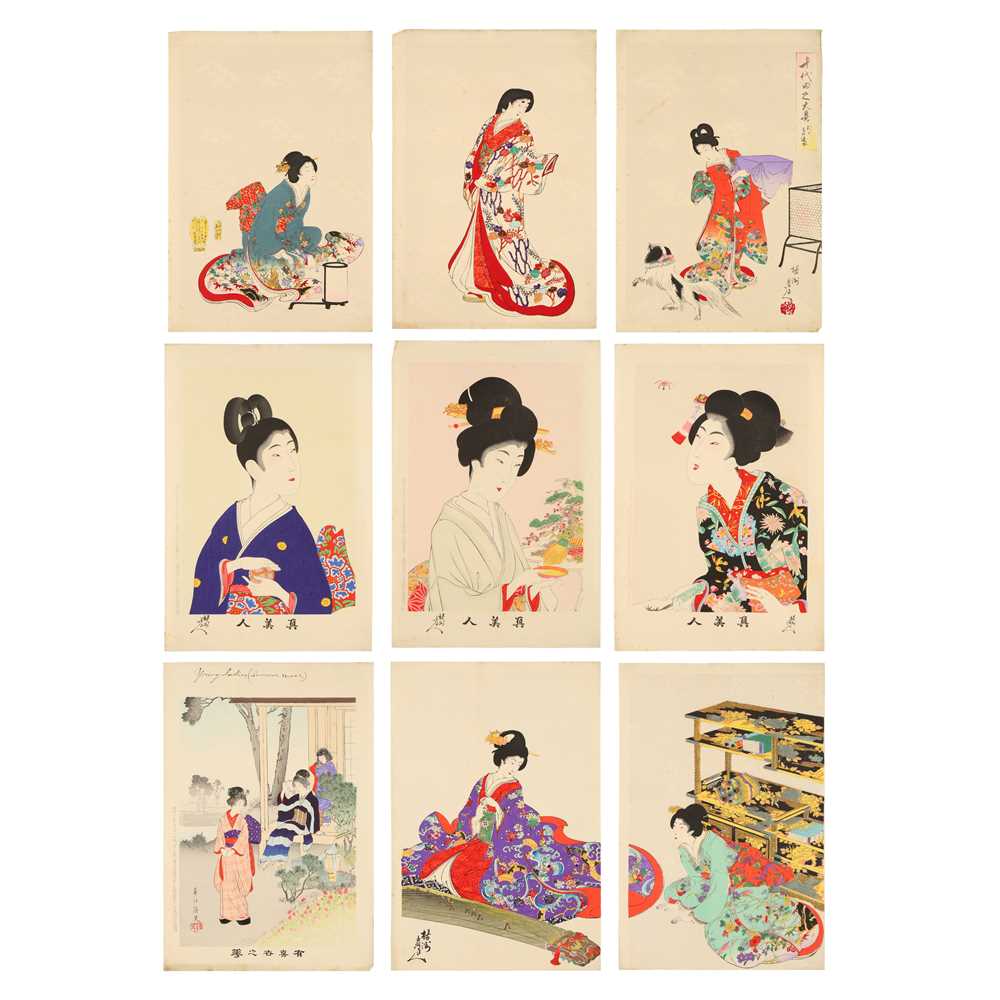 Lot 43 - Toyohara Chikanobu 豊原周延 (Japanese, 1838-1912), Meiji period