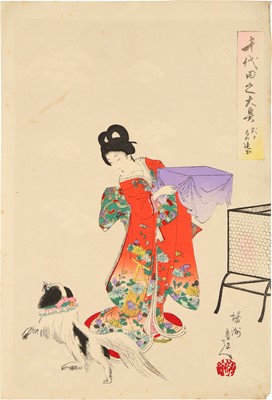 Lot 43 - Toyohara Chikanobu 豊原周延 (Japanese, 1838-1912), Meiji period