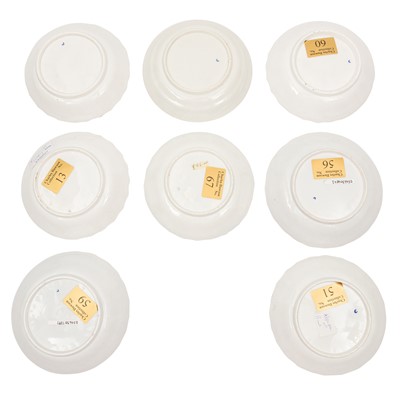 Lot 52 - A group of Worcester porcelain, eight tea cups and saucers