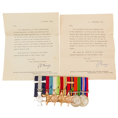 Lot 213 - Lt. Cdr. (A) Richard Lovelace Bigg-Wither DSC & Bar, important medal group and comprehensive archive