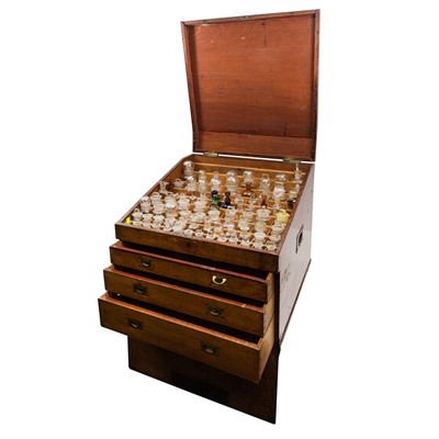 Lot 322 - A Victorian mahogany apothecary chest