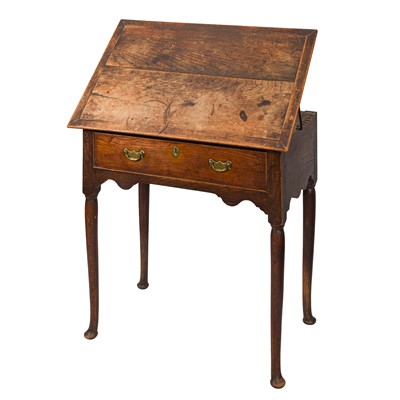 Lot 291 - A George III Elm architect's table