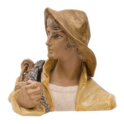 Lot 401 - A Lladro bust of a fisherman