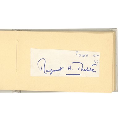 Lot 89 - Autograph Collection.- Incl. Margaret Thatcher