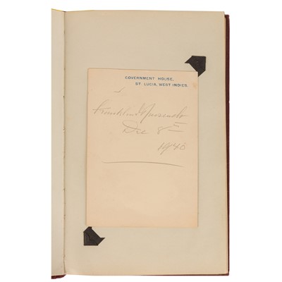 Lot 46 - Autograph Album.- Incl. Franklin D. Roosevelt