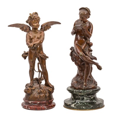Lot 141 - Two French bronze figures