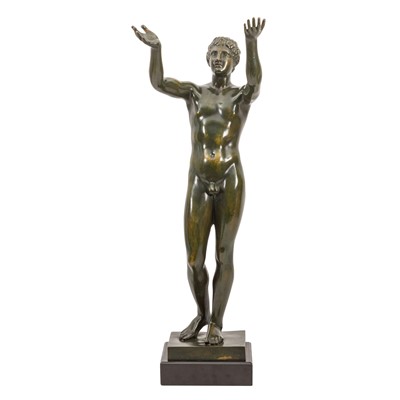Lot 119 - After the Antique, bronze figure of the Berlin Adorant