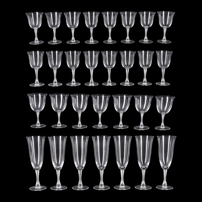 Lot 43 - A part-suite of Lalique France 'Barsac' pattern drinking glasses