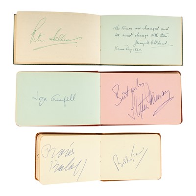 Lot 55 - Autograph Albums.- Actors & Entertainers