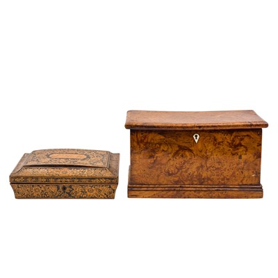 Lot 450 - Two 19th century treen boxes