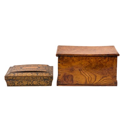 Lot 450 - Two 19th century treen boxes
