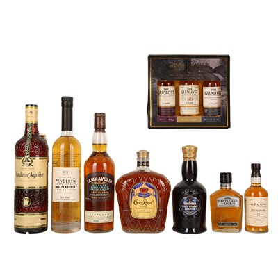 Lot 177 - Mixed Spirits Case - 8 bottles & 3 Miniatures