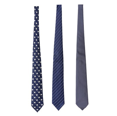 Lot 434 - Hermes Three Mixed Silk Ties