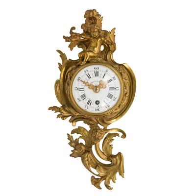 Lot 224 - An ormulu miniature carter riverside clock after Baillon Paris