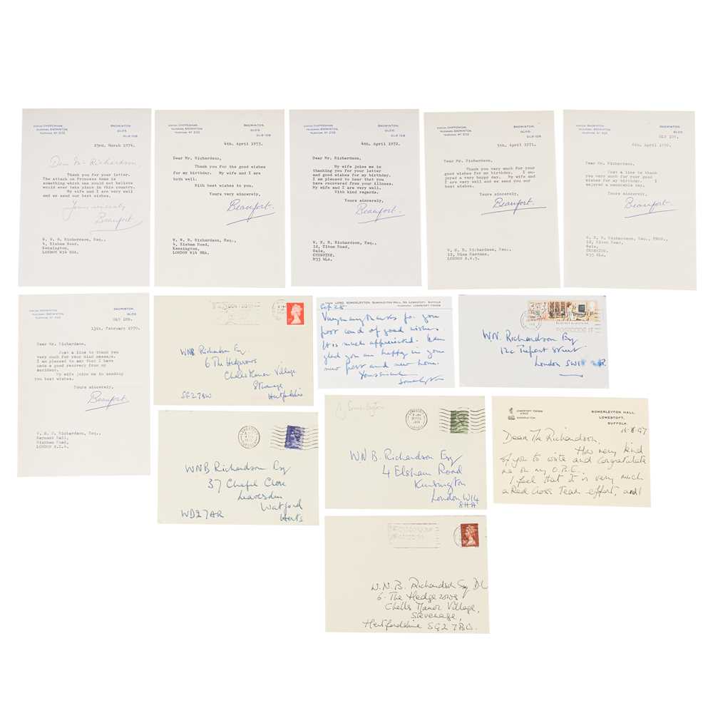 Lot 95 - Autograph Collections.- Members of the Royal Household