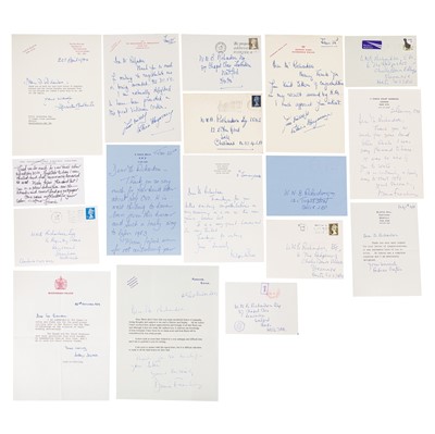 Lot 95 - Autograph Collections.- Members of the Royal Household