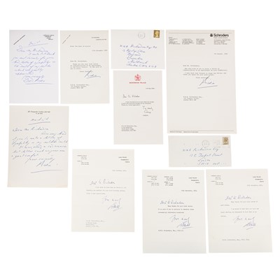 Lot 95 - Autograph Collections.- Members of the Royal Household