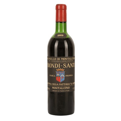 Lot 205 - Brunello Biondi Santi Brunello di Montalcino 1969 - 1 bottle