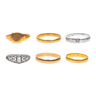 Lot 321 - Six rings