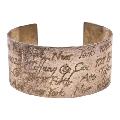 Lot 358 - A cuff bangle presumed to be Tiffany & Co.