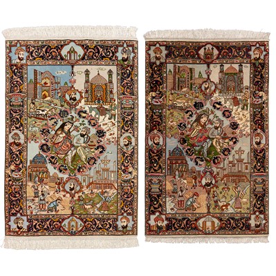 Lot 13 - A similar pair of fine Tabriz rugs, north-west Persia