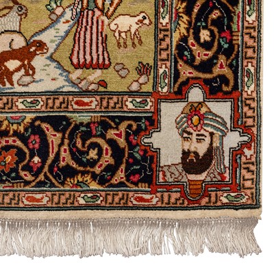 Lot 13 - A similar pair of fine Tabriz rugs, north-west Persia