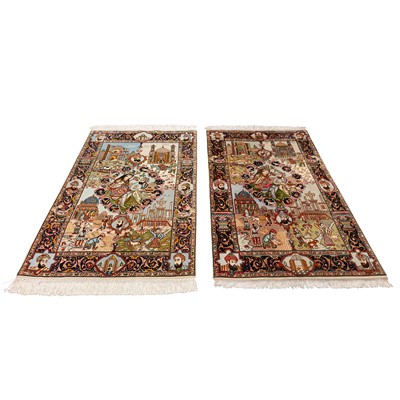 Lot 13 - A similar pair of fine Tabriz rugs, north-west Persia