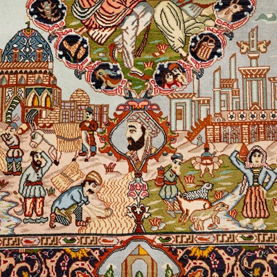 Lot 13 - A similar pair of fine Tabriz rugs, north-west Persia