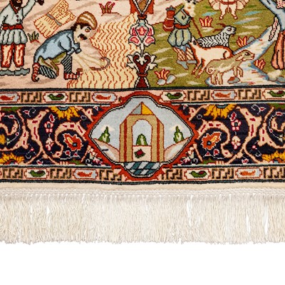 Lot 13 - A similar pair of fine Tabriz rugs, north-west Persia