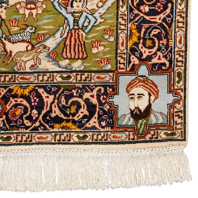 Lot 13 - A similar pair of fine Tabriz rugs, north-west Persia