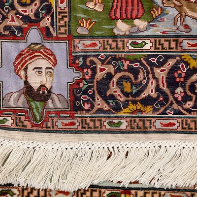 Lot 13 - A similar pair of fine Tabriz rugs, north-west Persia