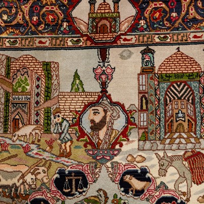 Lot 13 - A similar pair of fine Tabriz rugs, north-west Persia