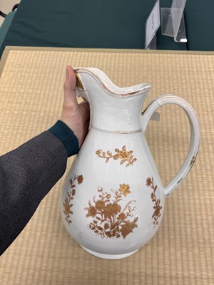 Lot 46 - A Chinese export armorial pitcher for the Spanish market, Qing dynasty, Qianlong period, circa 1770