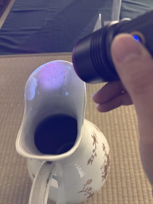 Lot 46 - A Chinese export armorial pitcher for the Spanish market, Qing dynasty, Qianlong period, circa 1770