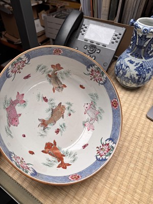 Lot 53 - A Chinese famille-rose 'fishermen' bowl, Qing dynasty, Yongzheng period