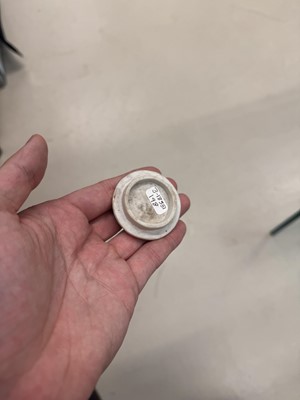 Lot 36 - A rare Chinese biscuit 'double peach' teapot, Qing dynasty, Yongzheng period