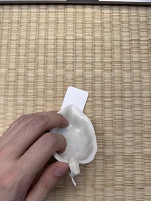 Lot 33 - A fine Chinese Dehua 'lotus' brush washer, Qing dynasty, Kangxi period