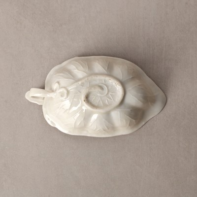 Lot 33 - A fine Chinese Dehua 'lotus' brush washer, Qing dynasty, Kangxi period