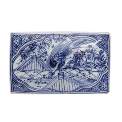 Lot 448 - A group of five Chinese blue boxes and covers, Qing dynasty, 18th/19th century