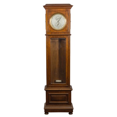 Lot 87 - A late 19th / early 20th century regulator longcase clock