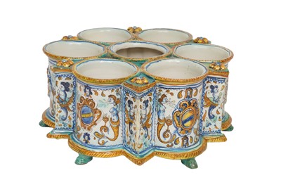 Lot 29 - An Italian Ranaissance Revival Majolica wine cooler
