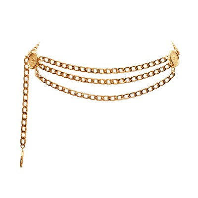 Lot 136 - Chanel Medallion CC Multi Chain Belt