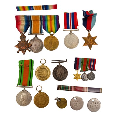 Lot 204 - A WWI medal trio